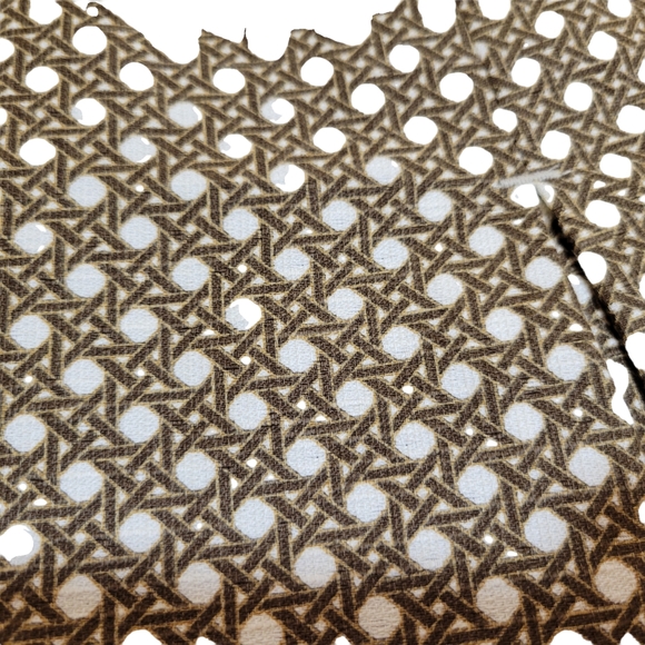 Talbots Pleated Skirt Sz 8 Retro Cane Whicker Print Scoolgirl Mini A-Line 7/8 - Picture 4 of 7